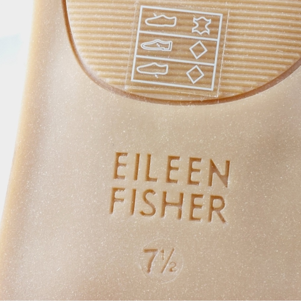 NEW Eileen Fisher Rato Elastic Tan Nubuck Gladiator Sandals Flats Size 7.5 - Picture 6 of 7